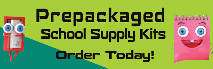Prepackaged School Supply Kits